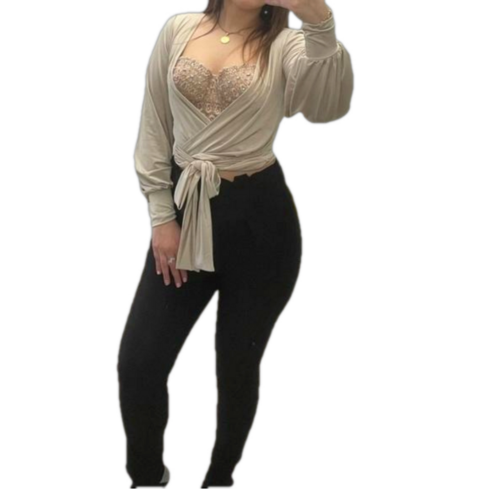 𝅺WINDSOR Beige Top